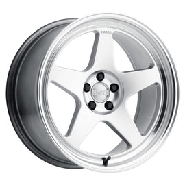 Kansei K12H KNP 18x9 5X100 HYPER SILVER MACHINED LIP  (12mm) Wheel/Rim K12H-189016+12