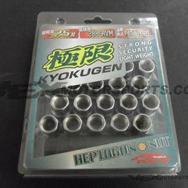 Project Kics Kyokugen - Open Ended Lug Nuts - 12x1.25mm - Chrome 30885C