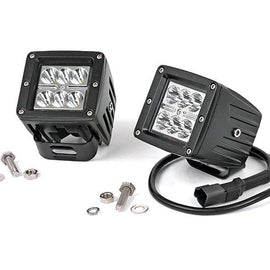 Rough Country 2-inch Chrome Series CREE LED Square Lights (Pair)