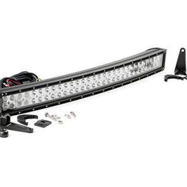 Rough Country 30-inch Chrome Series Dual Row Curved CREE LED Light Bar