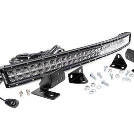 Rough Country 40-inch Chrome Series Dual Row CREE LED Light Bar & Hidden Bumper Mounts Kit