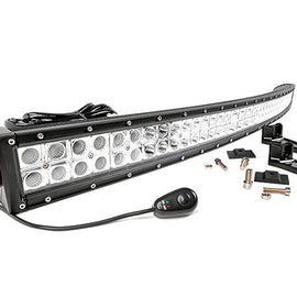 Rough Country 50-inch Chrome Series Dual Row Curved CREE LED Light Bar