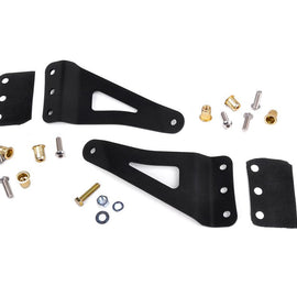 Rough Country 50-inch Straight LED Light Bar Upper Windshield Mounting Brackets (GM Pickup / SUV)