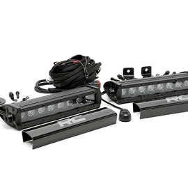 Rough Country 8-inch Black Series CREE LED Single Row Light Bars (Pair)