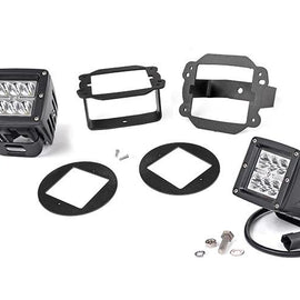 Rough Country 2-inch Chrome Series CREE LED Fog Light Kit (10-18 Wrangler JK)