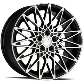 Aodhan LS001 17x7.5 5X100 +35 cb73.1 Matte Black w/Machined Face Wheel/Rim AHLS0011775510035MBMF
