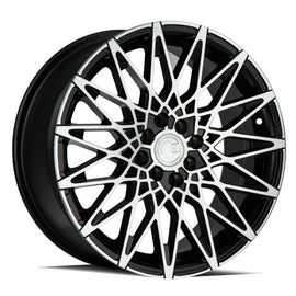 Aodhan LS001 17x7.5 4X100/114.3 +30 cb73.1 Matte Black w/Machined Face Wheel/Rim AHLS00117754100114330MBMF