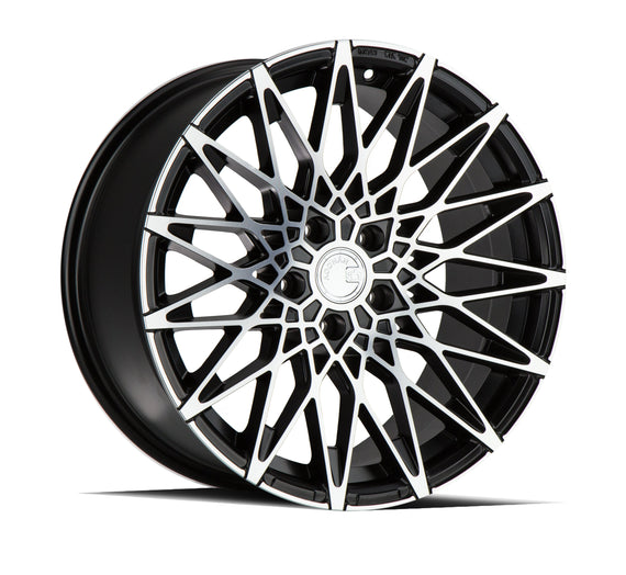 Aodhan LS001 18x8.0 5X100 +35 cb73.1 Matte Black w/Machined Face Wheel/Rim AHLS0011880510035MBMF