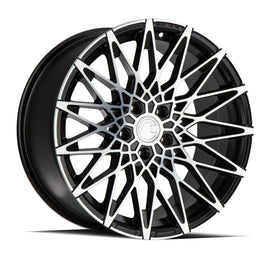 Aodhan LS001 18x9.0 5X100 +30 cb73.1 Matte Black w/Machined Face Wheel/Rim AHLS0011890510030MBMF