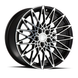 Aodhan LS001 18x9.0 5X114.3 +15 cb73.1 Matte Black w/Machined Face Wheel/Rim AHLS00118905114315MBMF