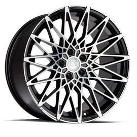 Aodhan LS001 19x8.5 5X120 +30 cb72.6 Matte Black w/Machined Face Wheel/Rim AHLS0011985512030MBMF