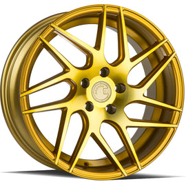 Aodhan LS008 18x8 5x114.3 +35 cb73.1 Gold Machined Face Wheel/Rim LS00818805114335GMF