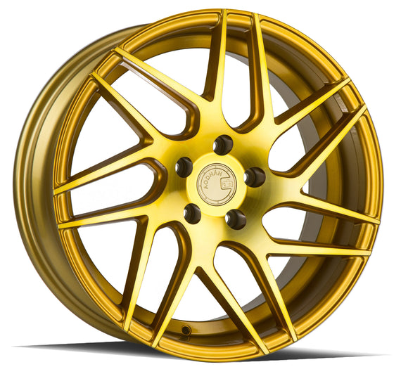 Aodhan LS008 18x9 5x114.3 +30 cb73.1 Gold Machined Face Wheel/Rim LS00818905114330GMF