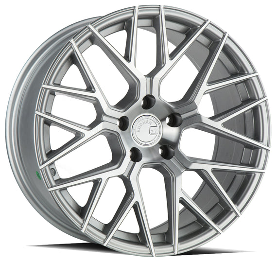 Aodhan LS009 18x8.0 5x100 +35 cb73.1 Silver Machined Face Wheel/Rim LS0091880510035MS