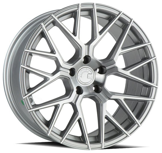 Aodhan LS009 18x8.0 5x120 +35 cb72.6 Silver Machined Face Wheel/Rim LS0091880512035MS