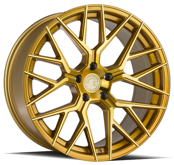 Aodhan LS009 20x10.5 5x114.3 +35 cb73.1 Gold Machined Face Wheel/Rim LS009201055114335GMF