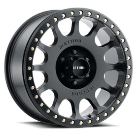Method Race MR105 Beadlock 20x9 BLANK 20 cb71.5 MATTE BLACK Wheel/Rim