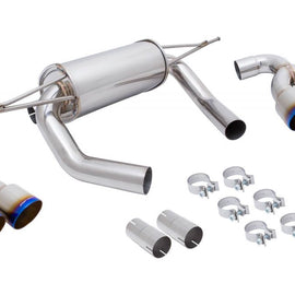 Megan Axle Back Exhaust for BMW M4 F82 2015+ Blue Burnt Roll Tips, MR-ABE-BF82-VO