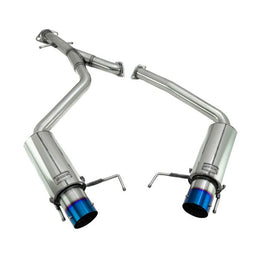 Megan Axle Back Exhaust for Lexus IS250/350 RWD/AWD Drift Spec Blue Tips 06-13 MR-ABE-LI06DS-BT