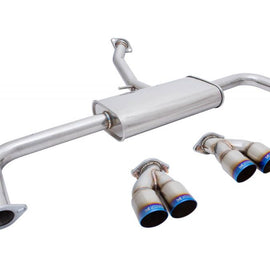 Megan Axle Back Exhaust for Lexus NX200T 15+ Burnt Roll Tips MR-ABE-LN15-VO