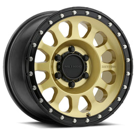 Method Race MR315, 17x8.5, 0mm Offset, 8x170, 130.81mm Centerbore, Gold - Black MR31578587100
