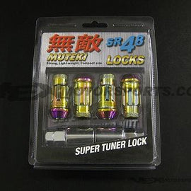 Muteki - SR48 Lock Set 12x1.25mm - Chrome Neon