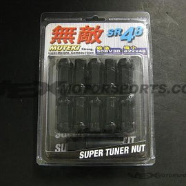 Muteki - SR48 Extended Lug Nuts 12x1.5mm - Black 32906B