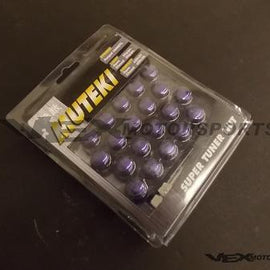 Muteki - Close Ended Lug Nuts w/ Key - 12x1.5mm - Purple 41886L