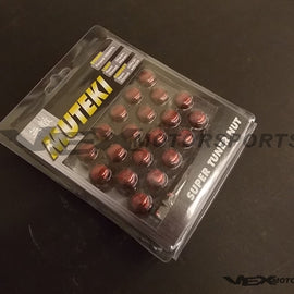 Muteki - Close Ended Lug Nuts w/ Key - 12x1.5mm - Red