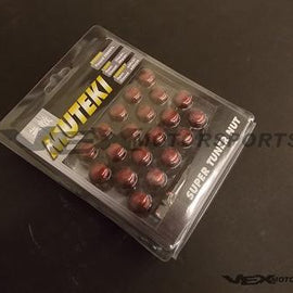 Muteki - Close Ended Lug Nuts w/ Key - 12x1.5mm - Red 41886R