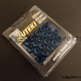 Muteki - Open Ended Lug Nuts w/ Key - 12x1.25mm - Blue