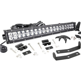 Rough Country 20-inch Chrome Series Dual Row CREE LED Light Bar & Hidden Bumper Mounts Kit