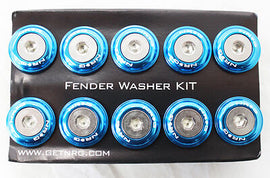 NRG 10PC FENDER WASHER KIT BLUE FW-100BL FW-100BL