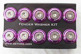 NRG 10PC FENDER WASHER KIT PURPLE FW-100PP FW-100PP