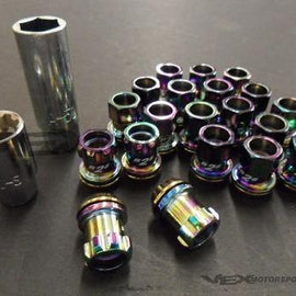 Project Kics - R26 Lug Nuts - 12.x1.5mm - Neo Chrome 32876N