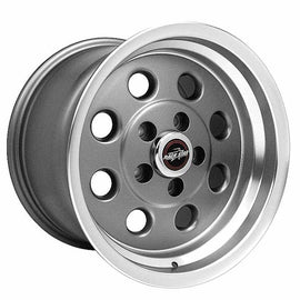 RACE STAR 82 PRO-LITE 15X10 5X4.75 +44 CB3.07 METALIC GRAY W/MACH LIP 1 RIM