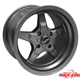 RACE STAR 91 DRAG STAR FOUR LUG 15X8 4X100 +25.4 CB64.1 METALLIC GRAY 1 RIM