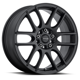 Raceline 141B MYSTIQUE 17x7.5 4x100,4x108 SATIN BLACK (40mm) Wheel/Rim