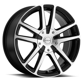 Raceline 145M ENCORE 15x7 5x105,5x115 BLACK W/MACHINED FACE  (40mm) Wheel/Rim 145M-57085+40