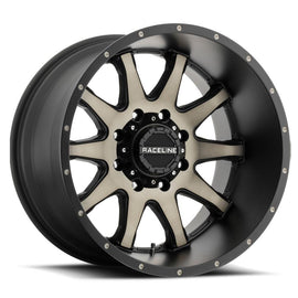 Raceline 930DM SHIFT 16x8 5x114.3,5x127 BLACK MACHINED W/ DARK TINT (0mm) 930DM-68096-00