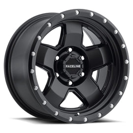 Raceline 937B COMBAT 17x9 5x139.7 SATIN BLACK  (-00mm) Wheel/Rim