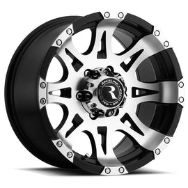 Raceline 982 RAPTOR 18x9 6x139.7 BLACK W/ MACHINED FACE (-6mm) Wheel/Rim