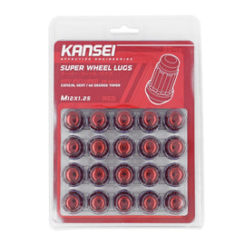 KANSEI RED LUG NUTS 12x1.25 SET OF 20