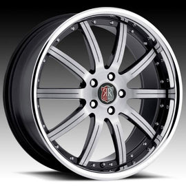 MRR RW3 19x9.5 5x114.3 +45 BLACK/MACHINED LIP 1 WHEEL/RIM