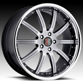 MRR RW3 20X10 5x114.3 +38 BLACK/MACHINED LIP 1 WHEEL/RIM