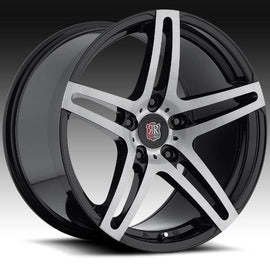 MRR RW5 20X8.5 5x1+30 +45 BLACK 1 WHEEL/RIM