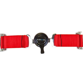 NRG 4 Point Seat Belt Harness / Cam Lock- Red SBH-4PCRD