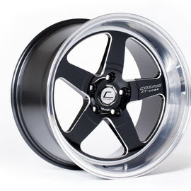 COSMIS RACING XT-005R 18X9 +25MM 5X114.3 BLACK W/ MACHINED LIP Wheel/Rim