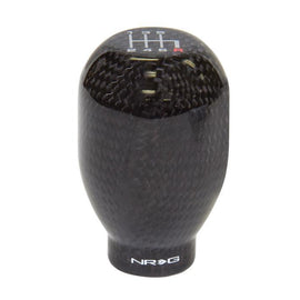 NRG Shift Knobs 42mm - 6 Speed Black Carbon Fiber Heavy Weight Universal - (480g / 1.1lbs) SK-100BC-1-W