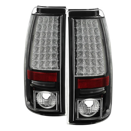 SPYDER LED TAIL LIGHTS BLACK FOR SILVERADO 1500/2500 03-06 5001726